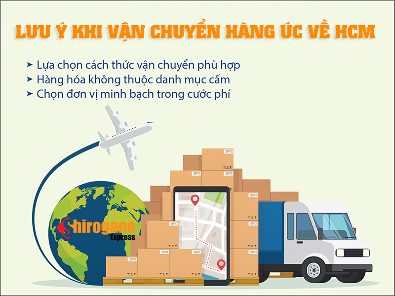 Vận chuyển hàng từ Úc về Hồ Chí Minh