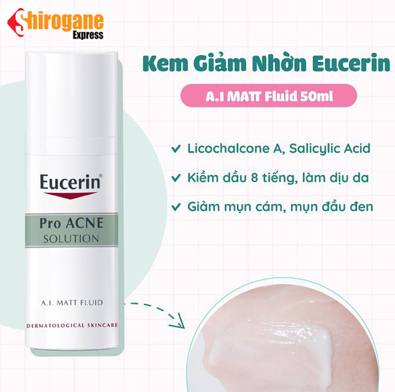 Kem dưỡng ẩm Eucerin Pro Acne Solution cho da dầu