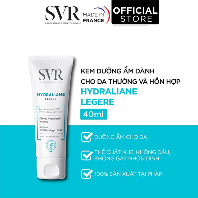 Review Kem dưỡng SVR Hydraliane Legere cho da thường và da hỗn hợp