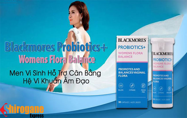 Viên uống Blackmores Probiotics+ Womens Flora Balance hỗ trợ cân bằng hệ vi sinh âm đạo